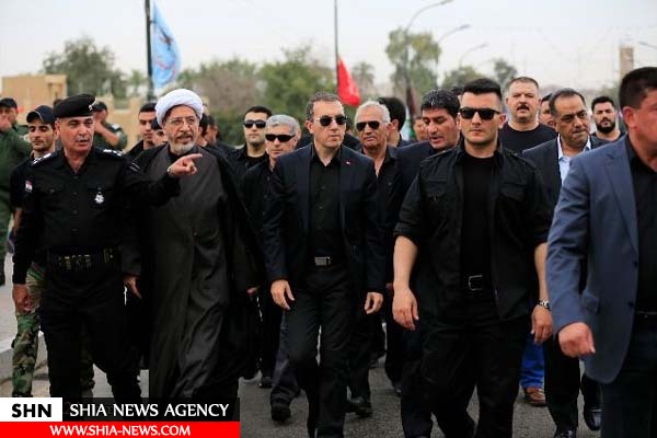 شرکت سفیر ترکیه در بغداد در پیاده‌روی شهادت امام موسی کاظم(ع)