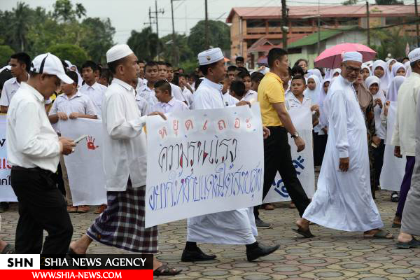 راهپیمایی صلح مسلمانان و بوداییان در جنوب تایلند