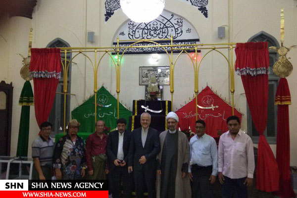سفیر ایران از مسجد شیعیان یانگون میانمار بازدید کرد+ تصاویر
