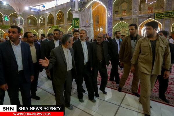 حضور وزیر دفاع ایران در حرم مطهر امیرالمؤمنین (ع)+تصاویر