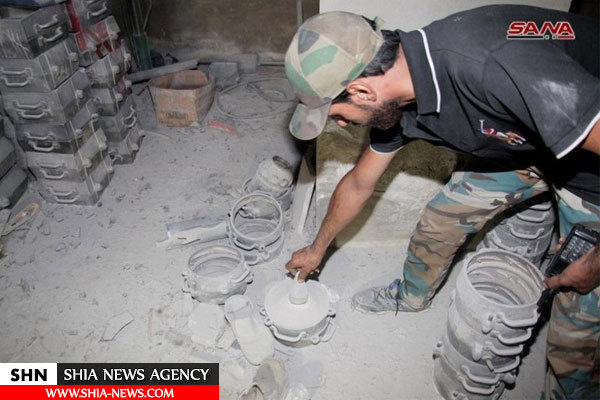 کشف تسلیحات شیمیایی در مخفیگاه داعش +تصاویر