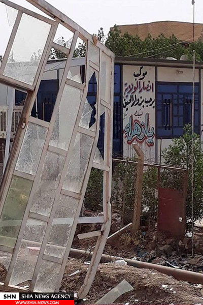 شهرداری ناصریه دو حسینیه واقع در شهر را تخریب کرد+ تصاویر