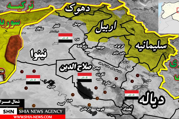عملیات ویژه نیرو‌های اطلاعات ارتش و بسیج مردمی عراق در شرق سوریه+نقشه میدانی