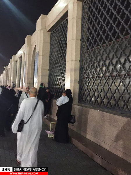 رژیم سعودی اطراف بقیع را پوشاند تا قابل رویت نباشد+ تصاویر