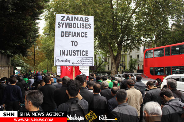 عزاداری و راهپیمایی بزرگ عصر روز عاشورا شیعیان در لندن (۲۰۱۸)