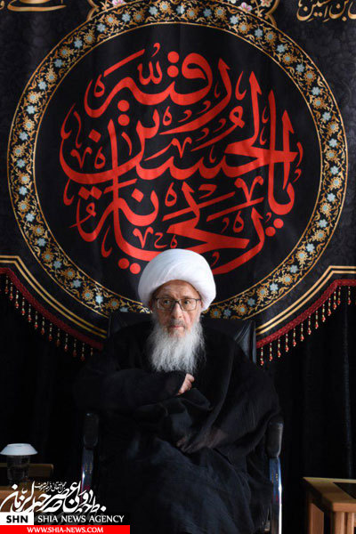 گزارش تصویری/ سوگواری شهادت حضرت رقیه سلام الله علیها در دفتر آیت الله وحید خراسانی