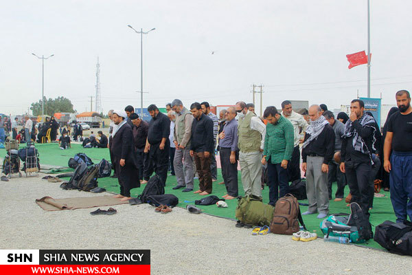 تصاویر زائران پیاده اربعین در مرز مهران