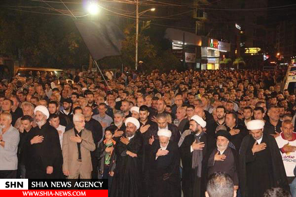 مراسم اربعین حسینی در شهر نبطیه لبنان برگزار شد
