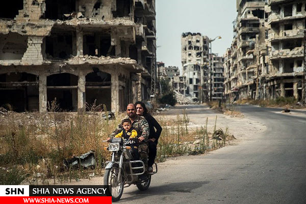 تصاویر اثرات وحشتناک جنگ بر یک شهر سوریه