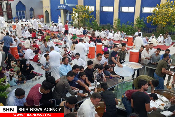تصاویر سفره افطاری آستان مقدس عباسی برای زائران روزه دار