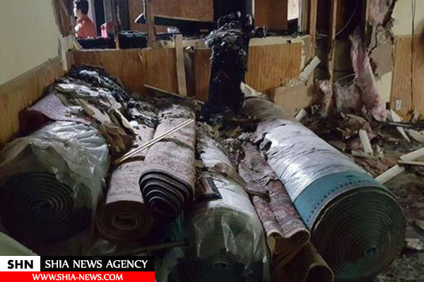 آخرین وضعیت مسجد سوخته نیوهیون در آمریکا