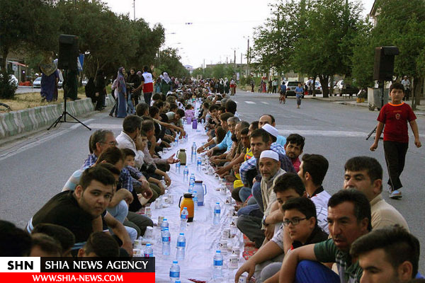 طولانی‌ترین سفره افطاری ایران در آق‌قلا‎