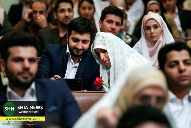 مراسم ازدواج دانشجویی ۶۰ زوج دانشگاه امام حسین برگزار شد
