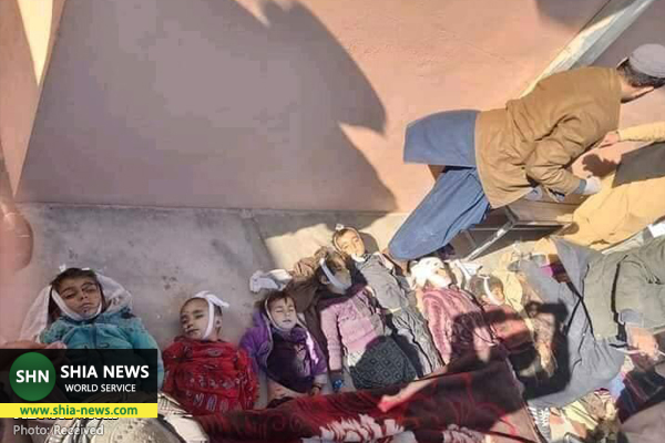 کودکان جان باخته بر اثر انفجار در مراسم ختم قرآن در غزنی