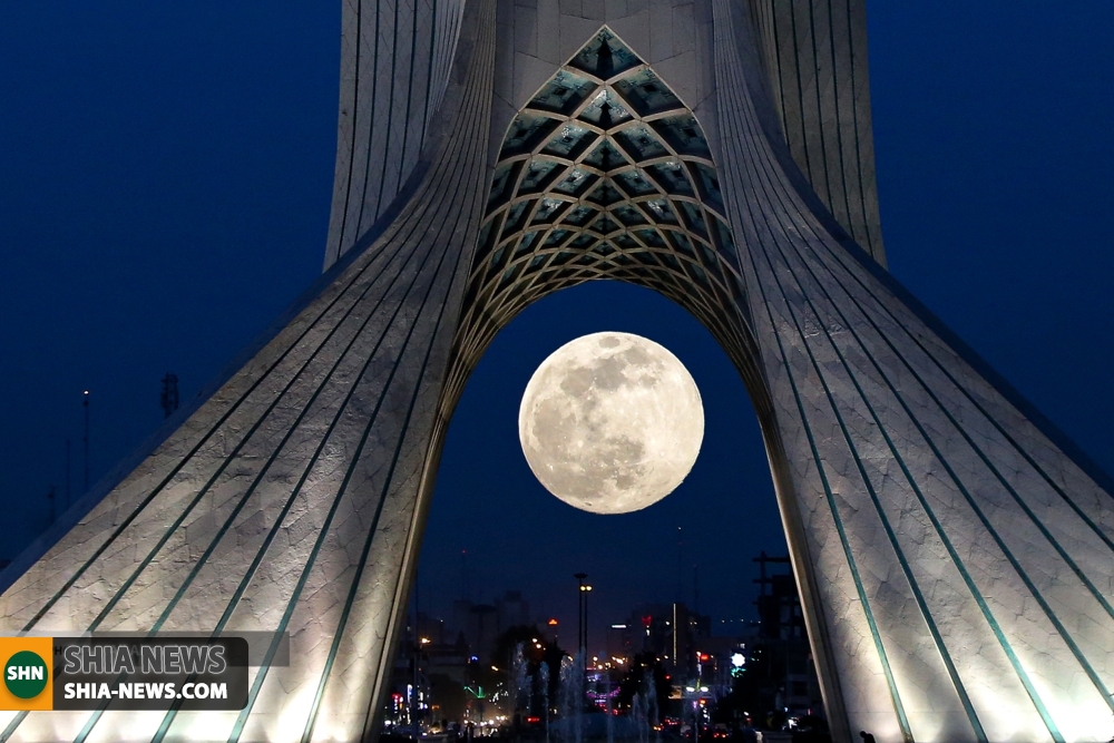 پدیده ابرماه در تهران