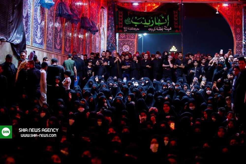 تصاویر/ حال و هوای شام غریبان حسینی در کربلای معلی