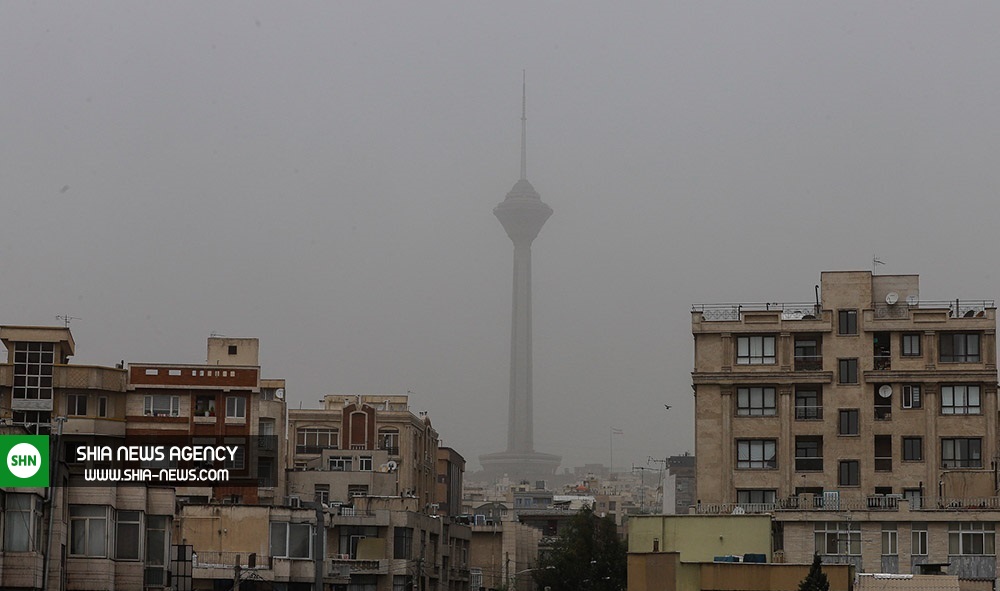 تصاویری از تهران خاک آلود