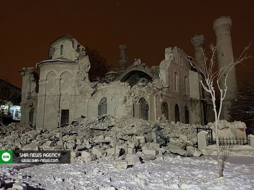 فرو ریختن یک مسجد متعلق به ۱۲۸ سال پیش در زلزله ترکیه