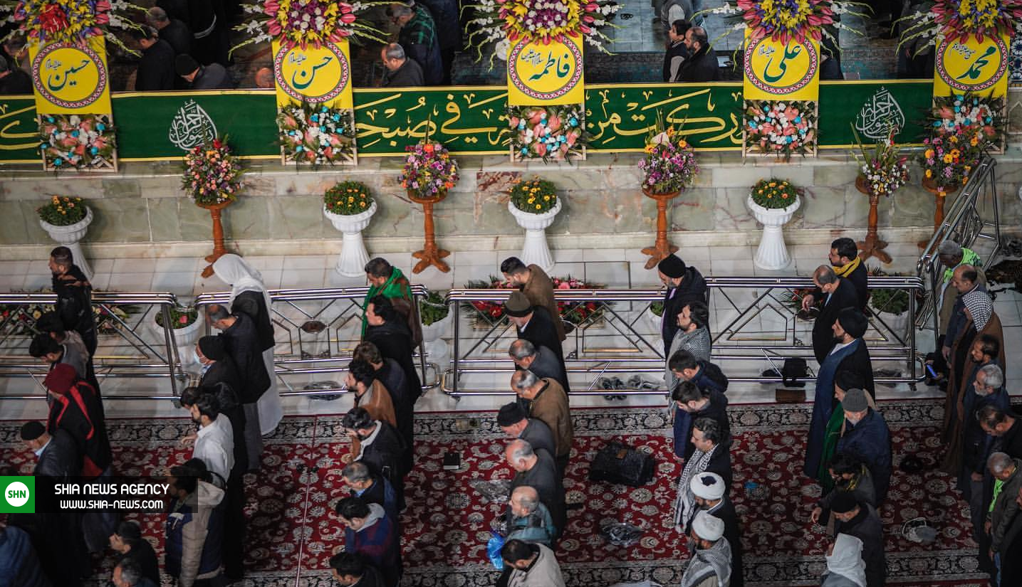 حضور پرشور زائران در حرم علوی به مناسبت عید مبعث + تصاویر