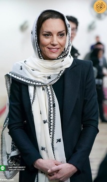 حجاب همسر ولیعهد انگلیس هنگام بازدید از مرکز اسلامی لندن+ تصاویر