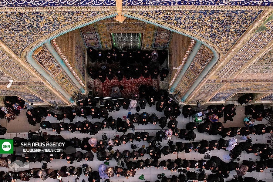 تصاویر/ نماز باشکوه عید فطر در حرم امیرالمؤمنین(ع)