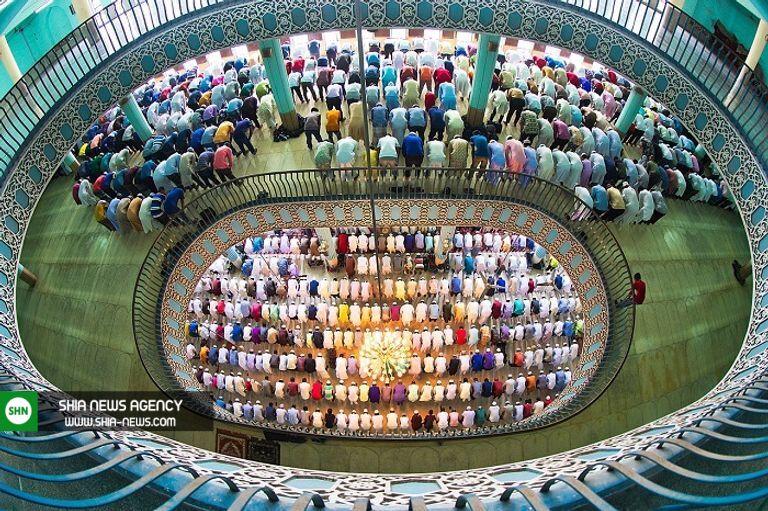 مسجدی به شکل کعبه در بنگلادش+ تصاویر