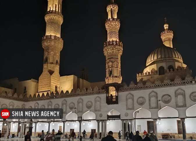 تزیین مناره‌های مسجد جامع الازهر برای ماه رمضان+ تصویر