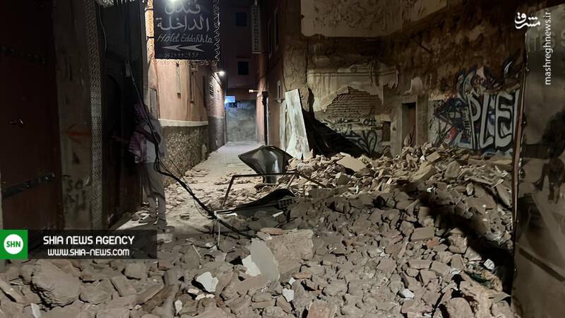 تصاویر زلزله مرگبار در مراکش