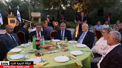 مصر وتركيا على مائدة إفطار الرئيس الإسرائيلي + صور