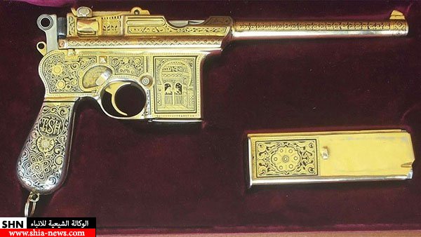 بالصورة: مسدس صدام الذهبي أين تم العثور عليه + صورة