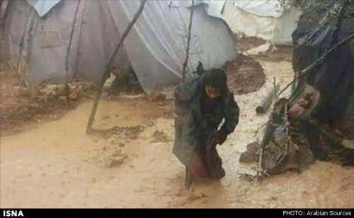 تصویر/ آوارگان سوریه تحت فشار جنگ و سرما