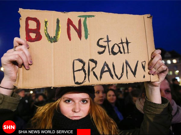 تظاهرات هزاران آلمانی مخالف جنبش ضداسلامی+تصاویر