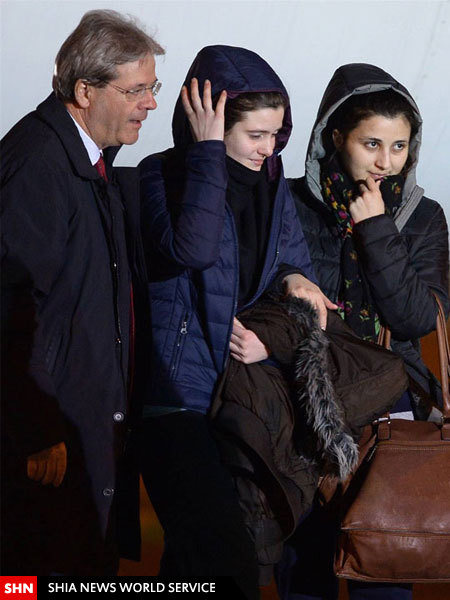 آزادی دو دختر ایتالیایی از اسارت داعش+ تصویر