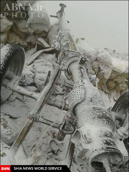 دستِ یخ زده یک مدافع حرم + تصویر