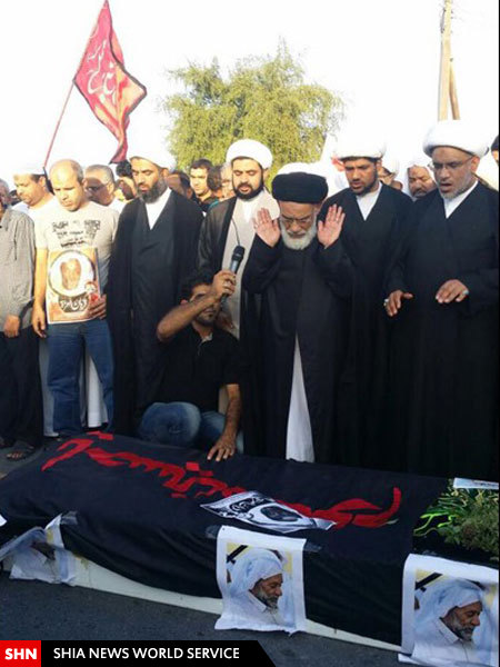 تشییع باشکوه پیکر شهید بحرینی + تصاویر