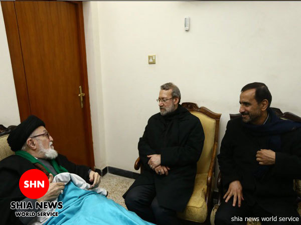تصاویر/ عیادت لاریجانی از آیتالله بحرالعلوم تصاویر/ عیادت لاریجانی از آیتالله بحرالعلوم