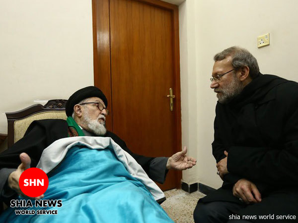 تصاویر/ عیادت لاریجانی از آیتالله بحرالعلوم تصاویر/ عیادت لاریجانی از آیتالله بحرالعلوم