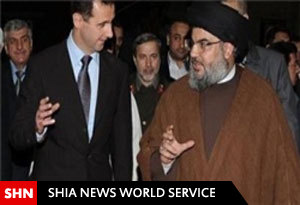 تماس تلفنی بشار اسد با نصرالله و تسلیت به او