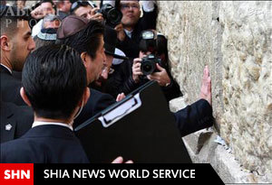 ظاهر یهودی نخست وزیر ژاپن در سرزمین‌های اشغالی