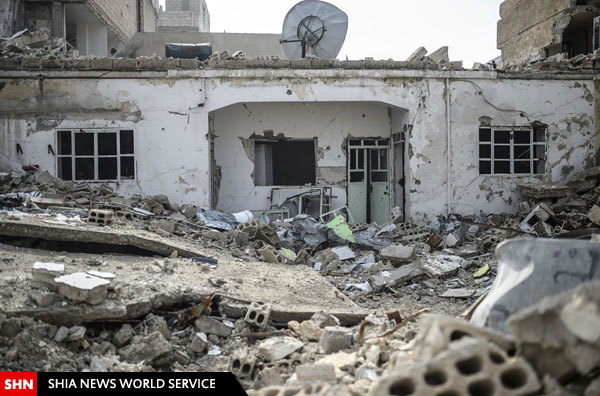 تصاویر/ ویرانه‌ای که از کوبانی به جای ماند