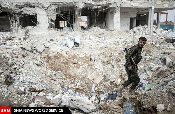 تصاویر/ ویرانه‌ای که از کوبانی به جای ماند