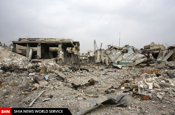 تصاویر/ ویرانه‌ای که از کوبانی به جای ماند