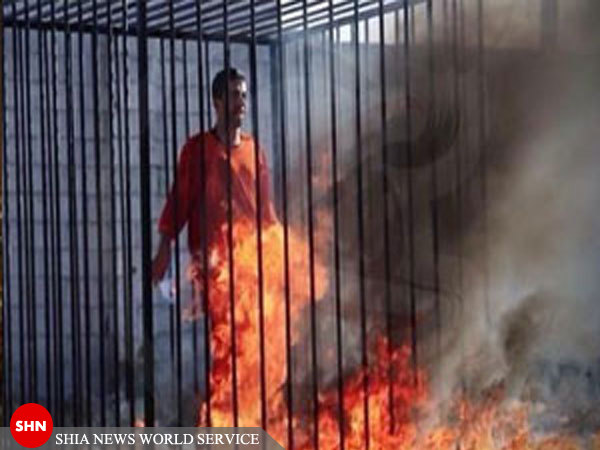 داعش خلبان اردنی را زنده زنده سوزاند