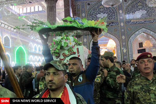 تشييع يكي از مدافعان حرم در كربلاي معلي تشييع يكي از مدافعان حرم در كربلاي معلي