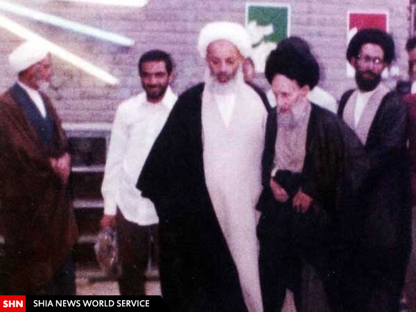 آیت‌الله مجتهدی کنار استاد اخلاق+تصاویر