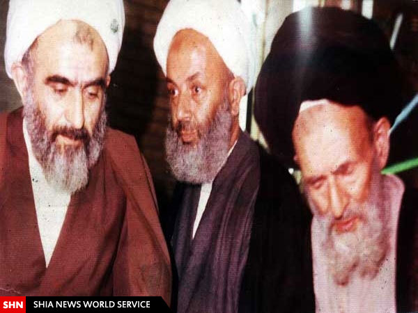 آیت‌الله مجتهدی کنار استاد اخلاق+تصاویر