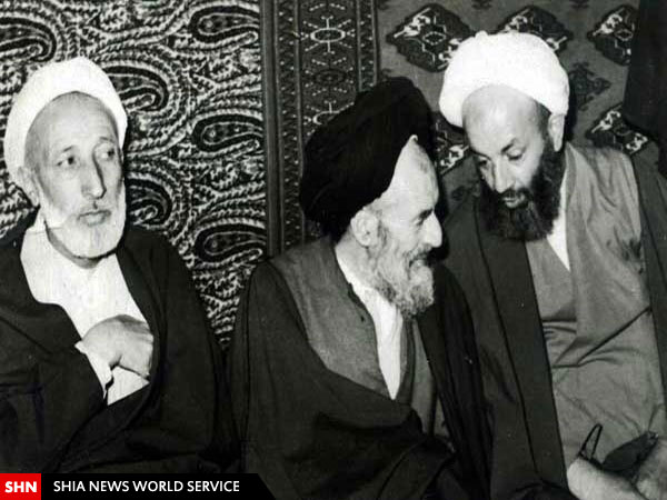 آیت‌الله مجتهدی کنار استاد اخلاق+تصاویر