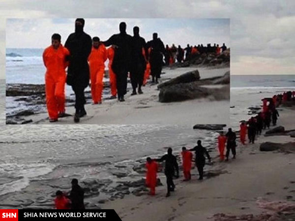 حضور یک زن بین جلادان داعش در لیبی + تصویر