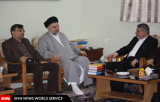 گزارش تصویری دیدار رییس کتابخانه ی ملی کشور با نماینده ی آیت الله سیستانی در قم گزارش تصویری دیدار رییس کتابخانه ی ملی کشور با نماینده ی آیت الله سیستانی در قم