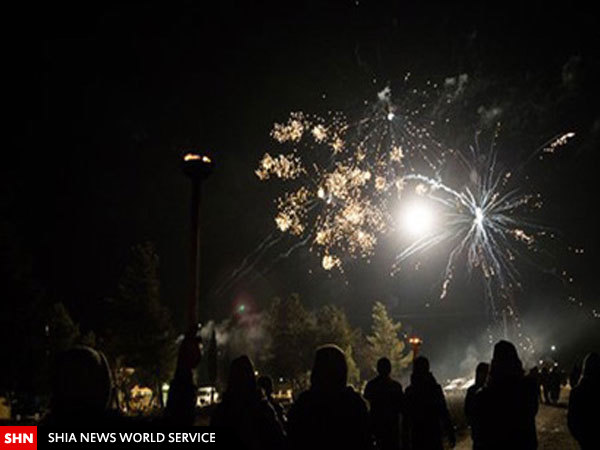 تصویر/ پایکوبی شبانه در عین العرب